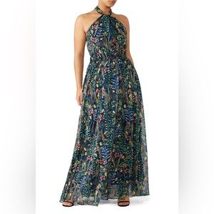 Like New Jason Wu x Eloqui floral halter maxi